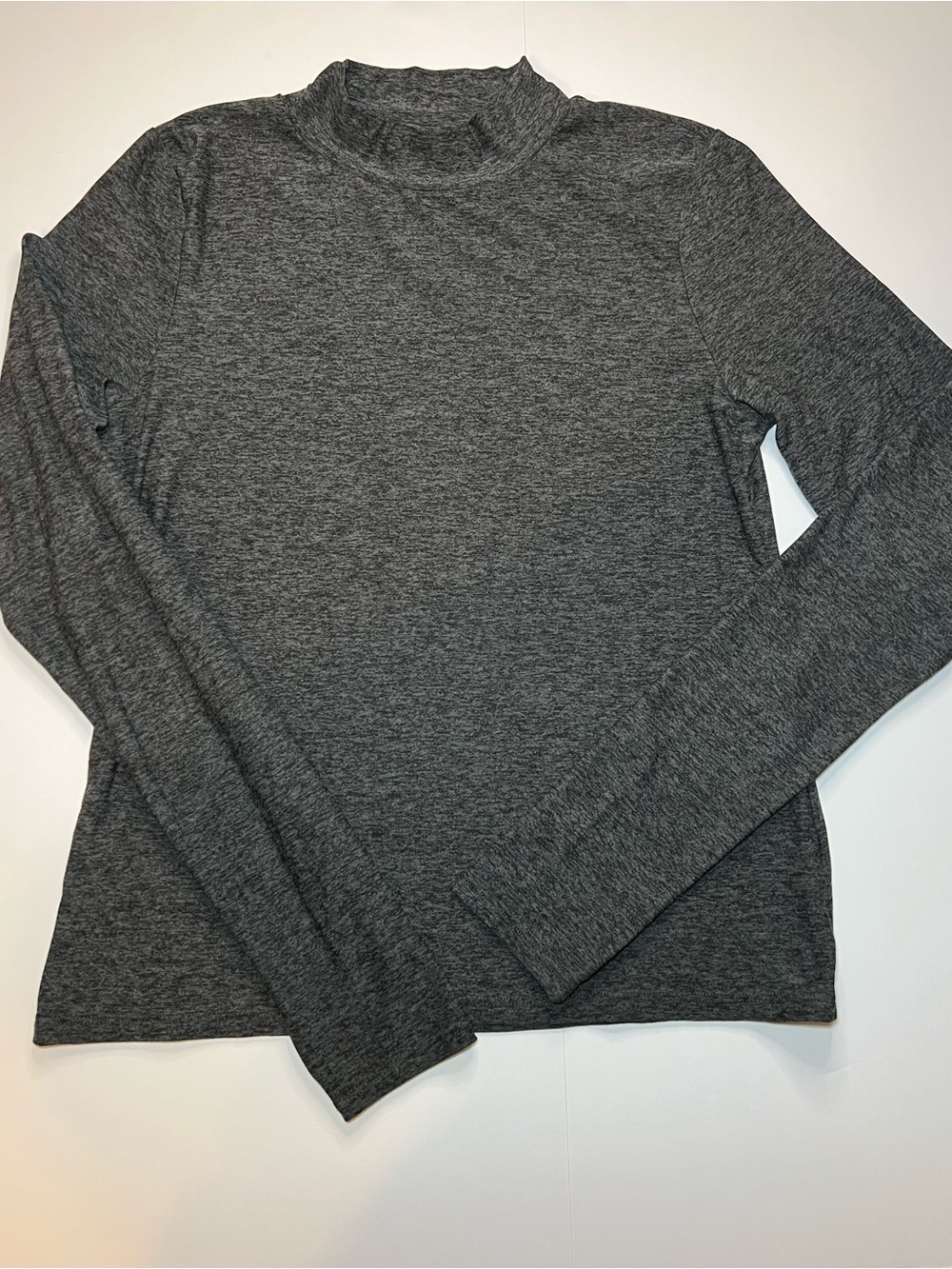 Beyond Yoga Women's Long Sleeve Mock Neck Top - Heather Gray
